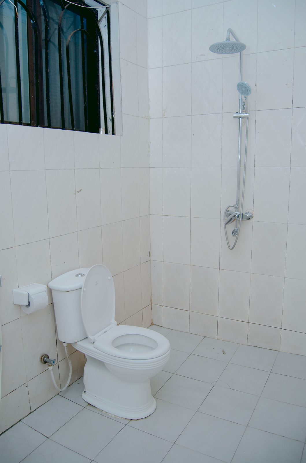 Vamos Hotel Mafinga executive bathroom with rain shower